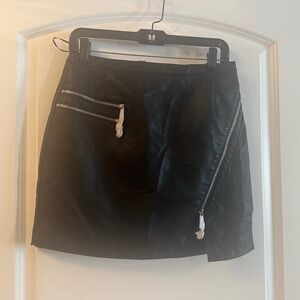 New with tags - NBD faux leather mini with zips